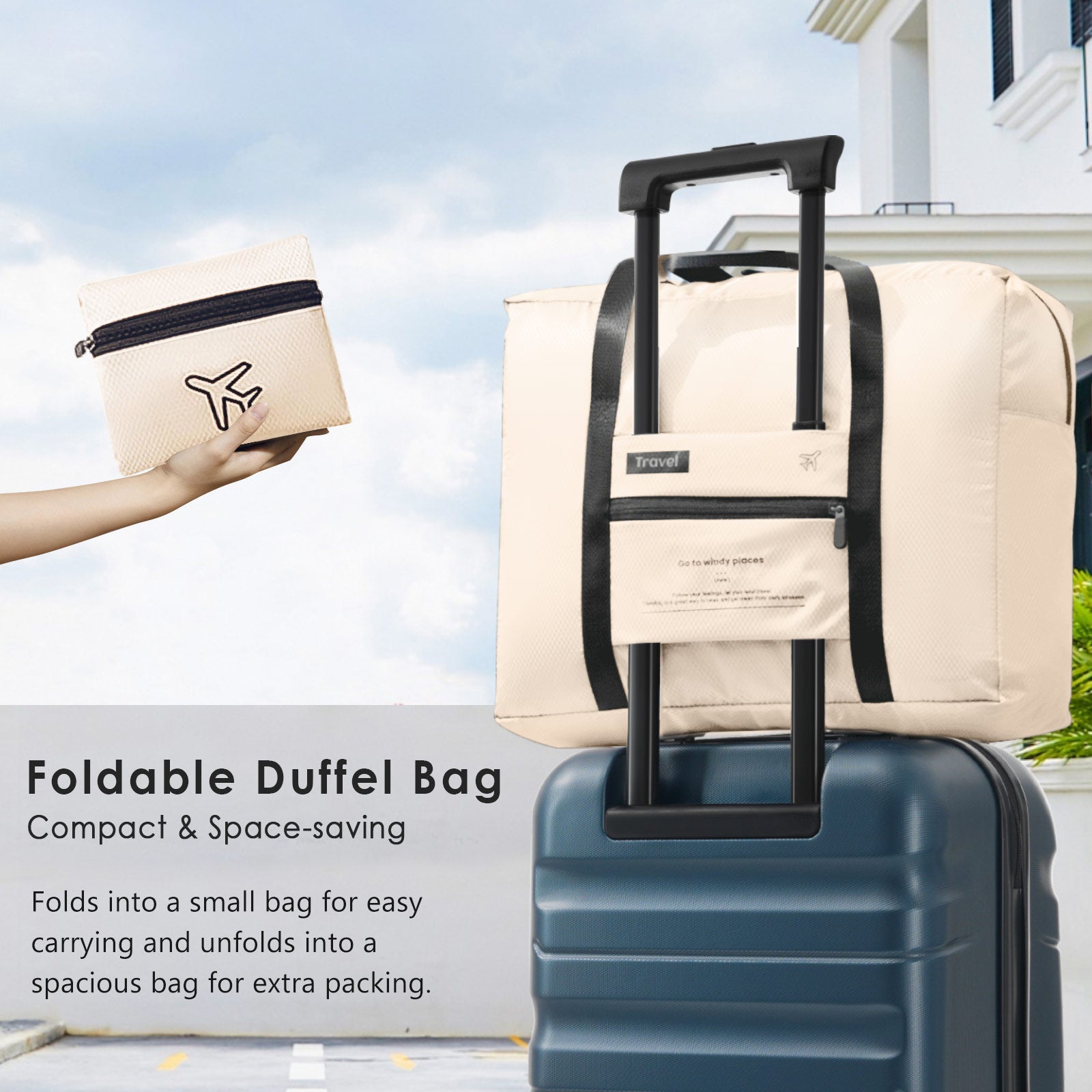 Hardshell ABS Carry-On Luggage Set with Spinner Wheels