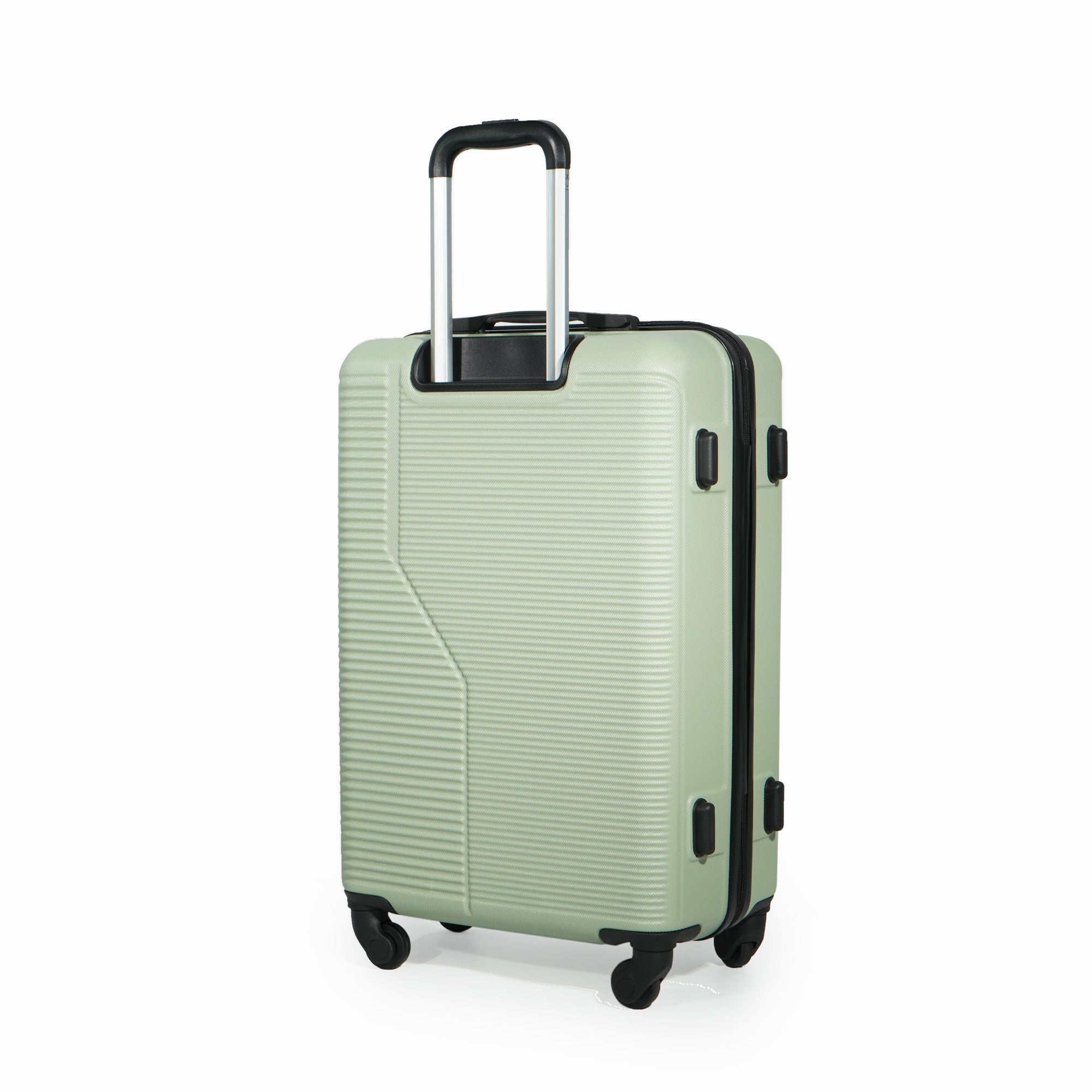 7-Piece ABS Lightweight & Durable Luggage Set in Green