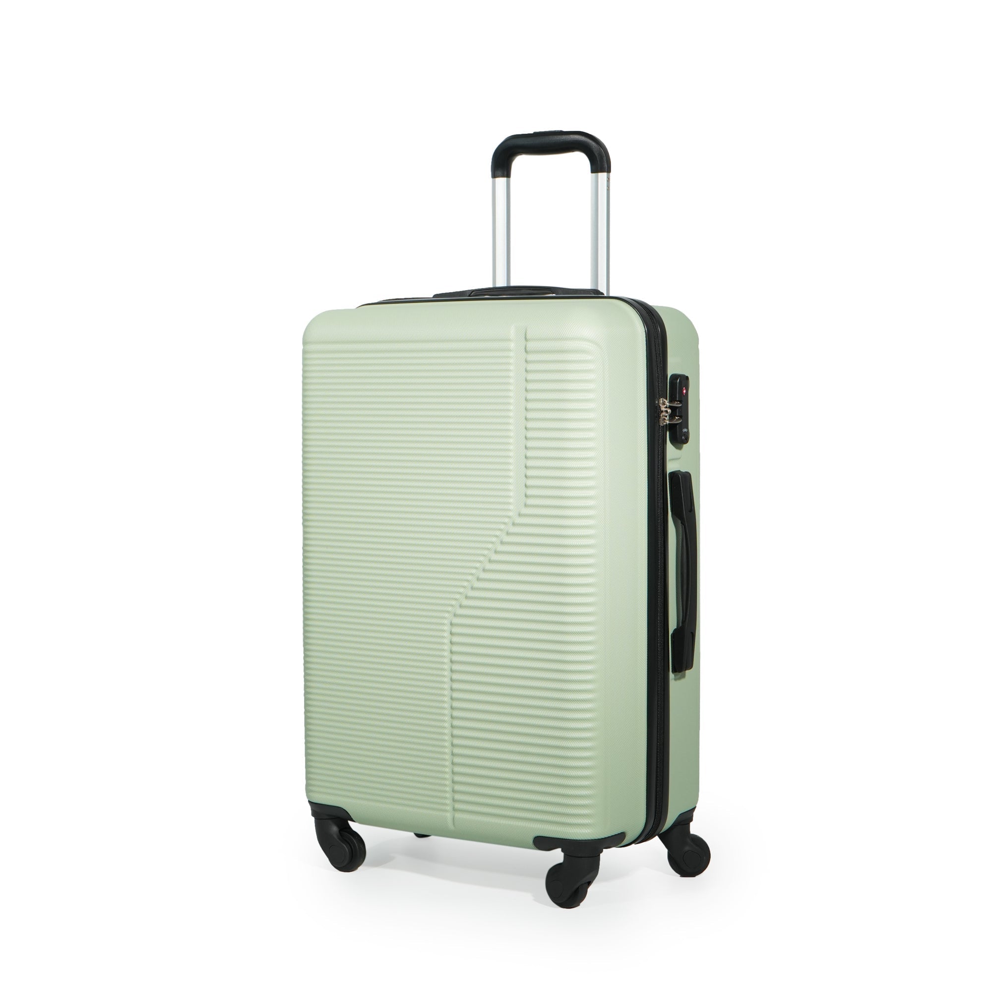 7-Piece ABS Lightweight & Durable Luggage Set in Green