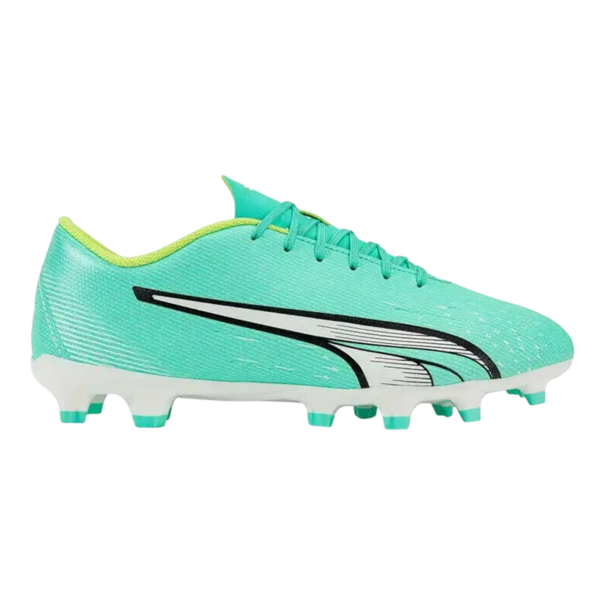 Puma Ultra Play FG/AG Men Firm Ground Soccer Cleats Electric Peppermint/White/Fast Yellow