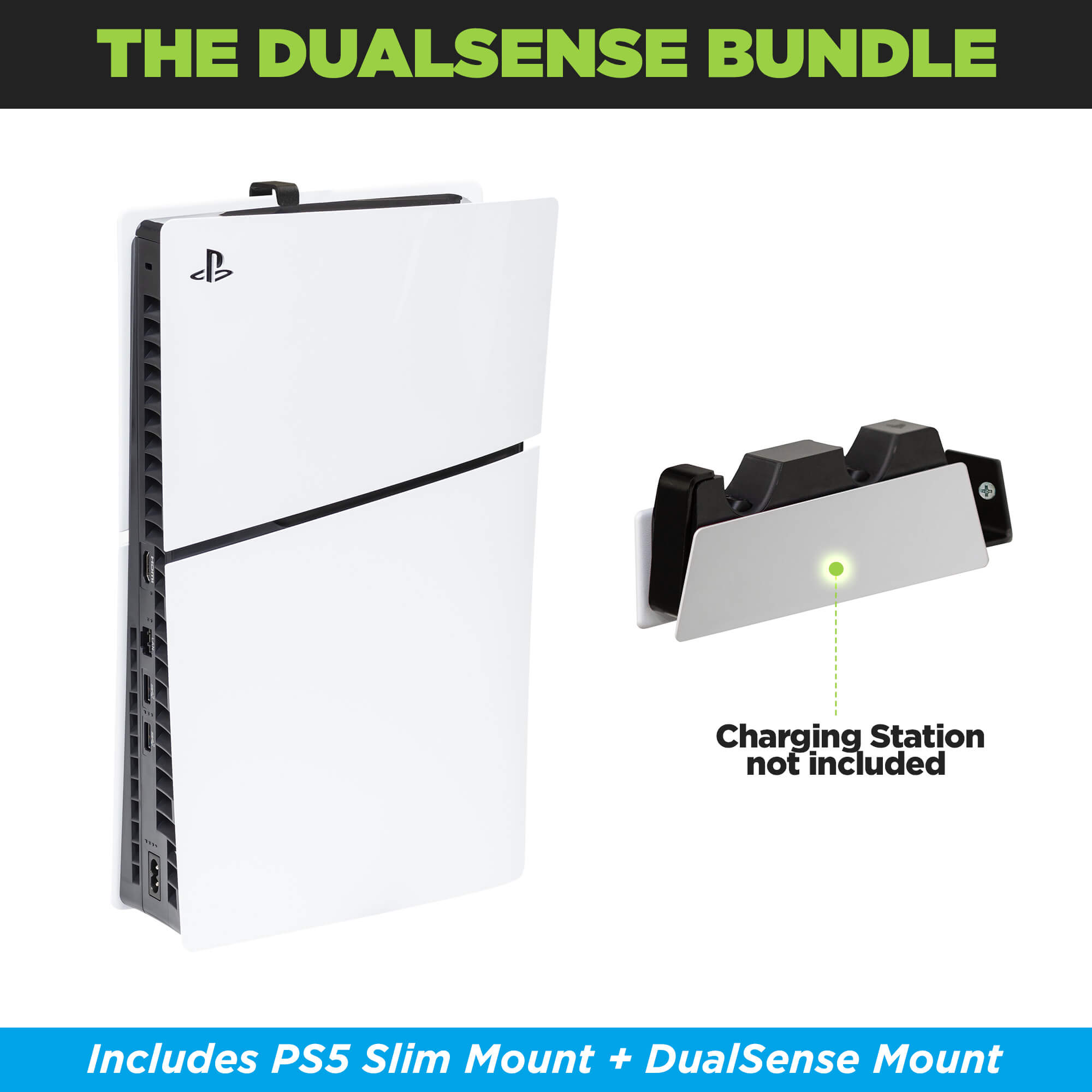 HIDEit PS5 DS | PS5 DualSense Charging Station Wall Mount