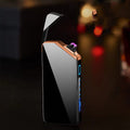 Black Usb Rechargeable Metal Lighter Personality Small Windproof Electronic Modern