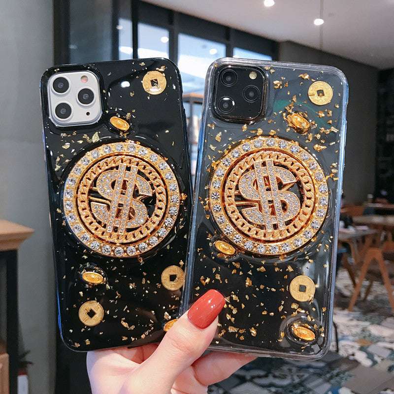 RAMODO "Midas Touch" 3D Diamond Dollar Turnplate Phone Case