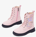 Girls' Stylish Martin Boots with Microfiber Leather