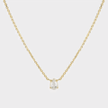 Star Glimmer Dainty Cable Chain Necklace with AAAAA Pear Cut Cubic Zirconia Pendant