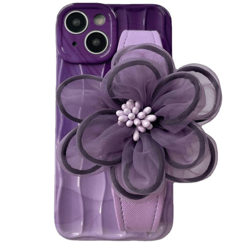 RAMODO Lace Floral Wristband iPhone Case