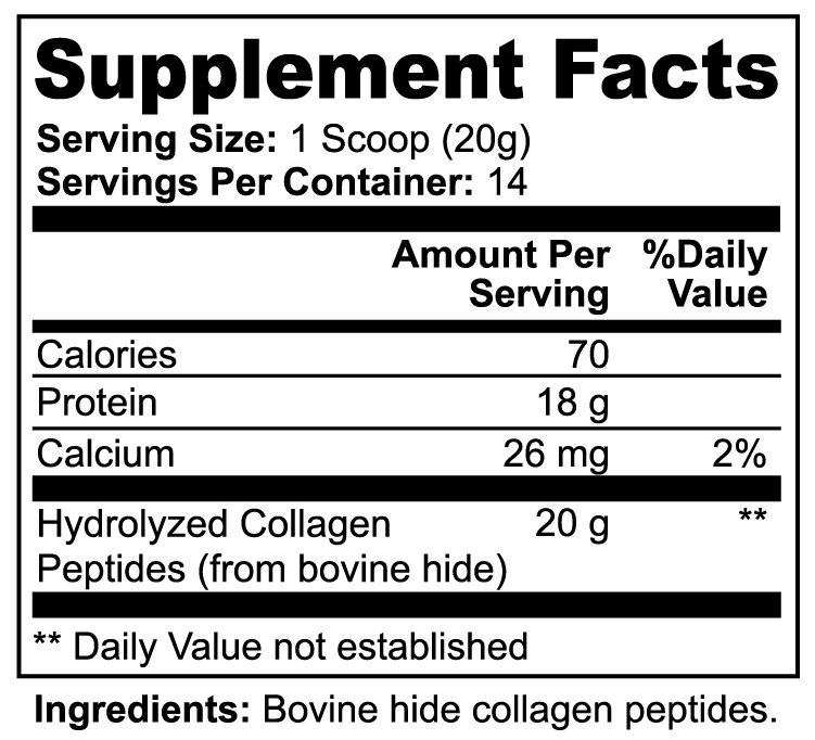 Grass-Fed Hydrolyzed Collagen Peptide