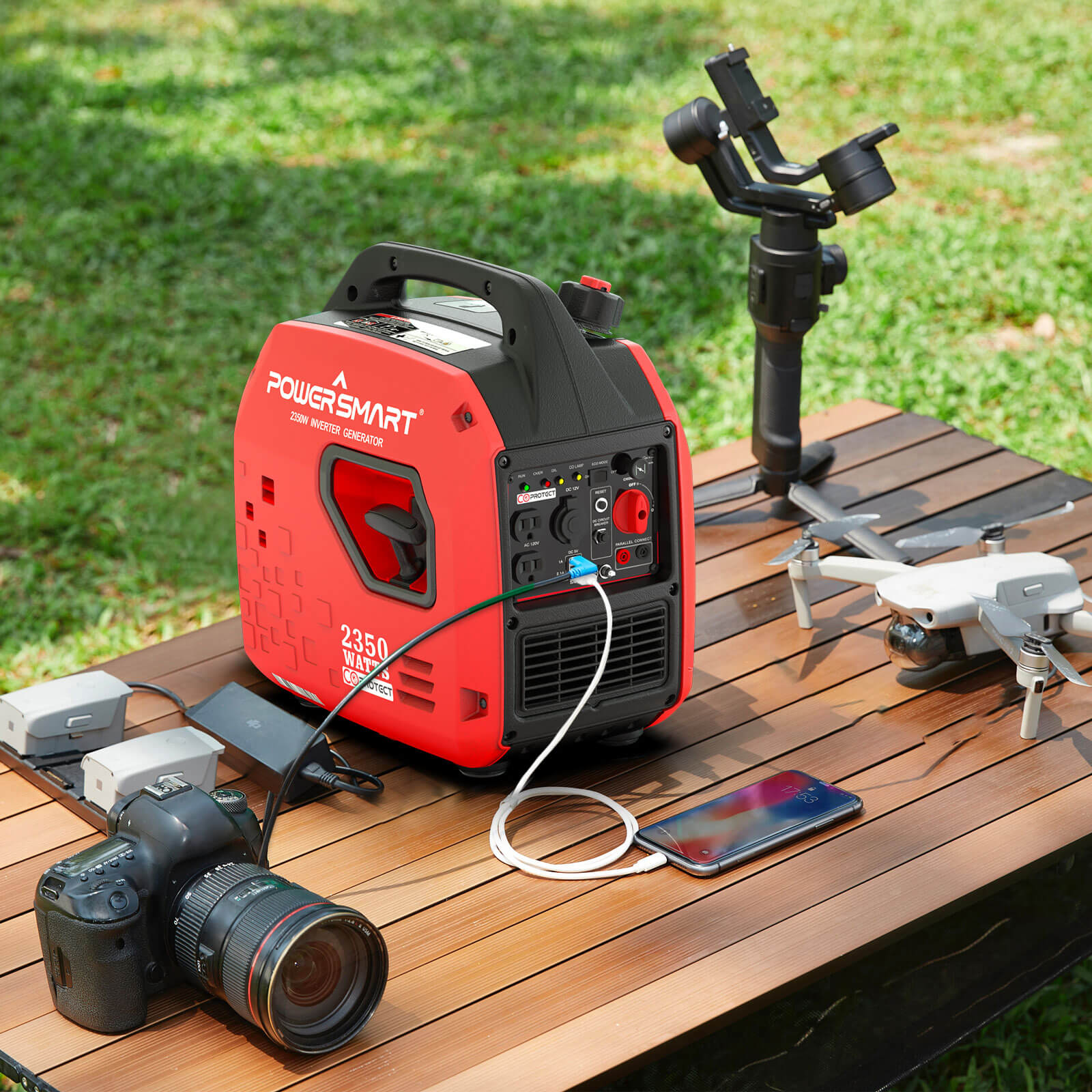 2350W Portable Inverter Generator w/ CO Alert PS5025C