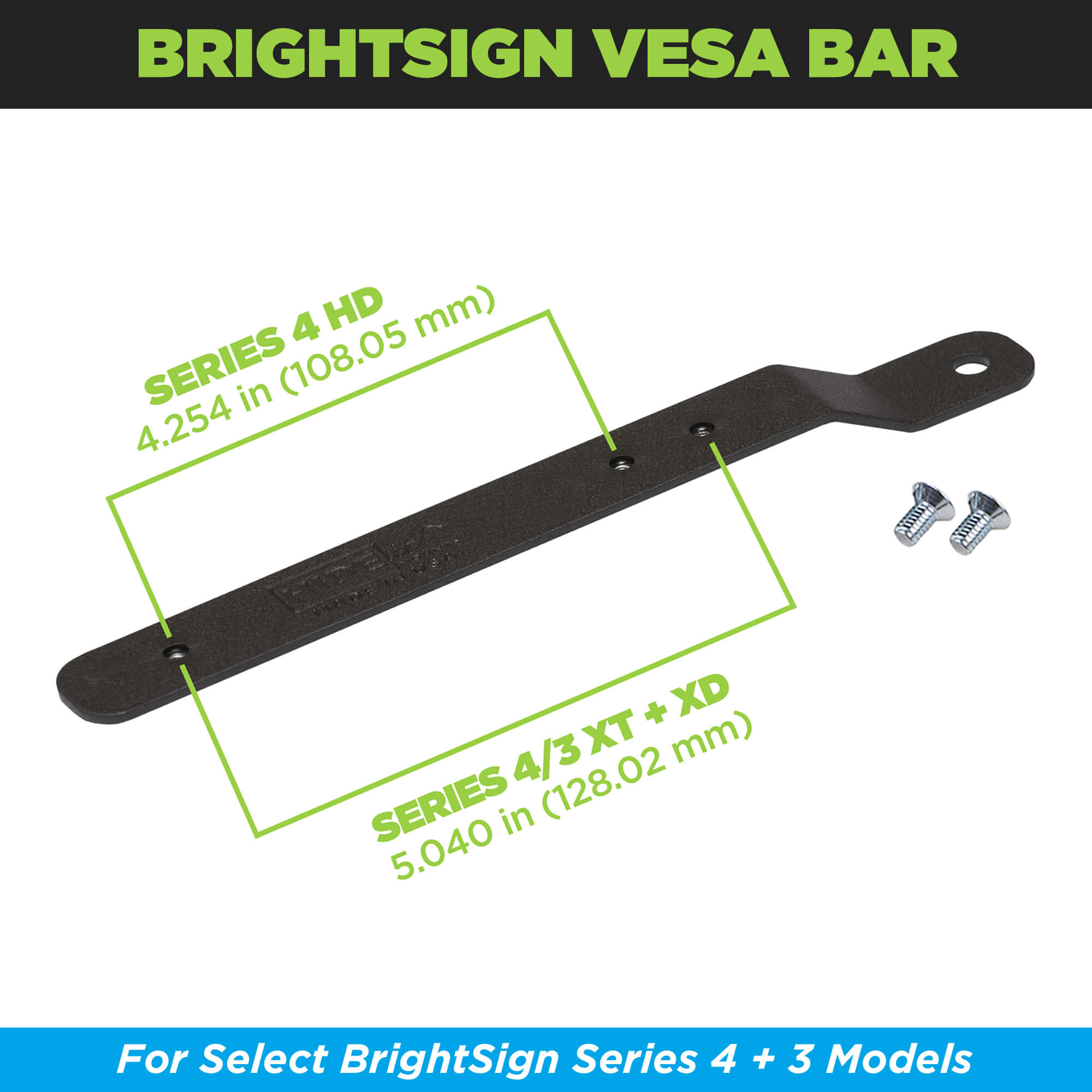 HIDEit BrightSign Bar | BrightSign VESA Adapter Mount 