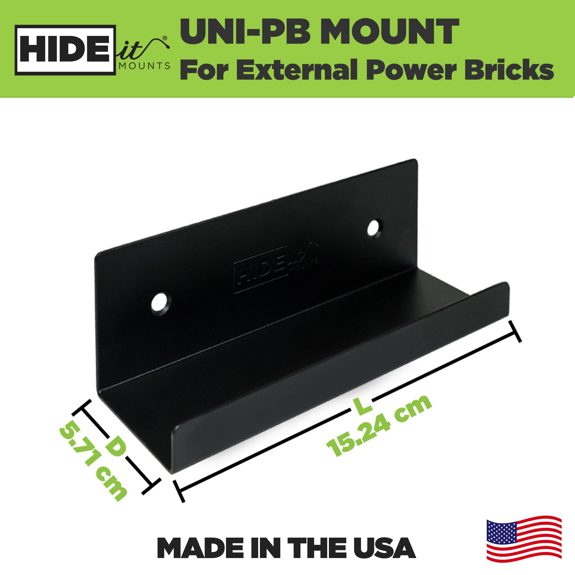 HIDEit Uni-PB | Universal Power Brick Wall Mount
