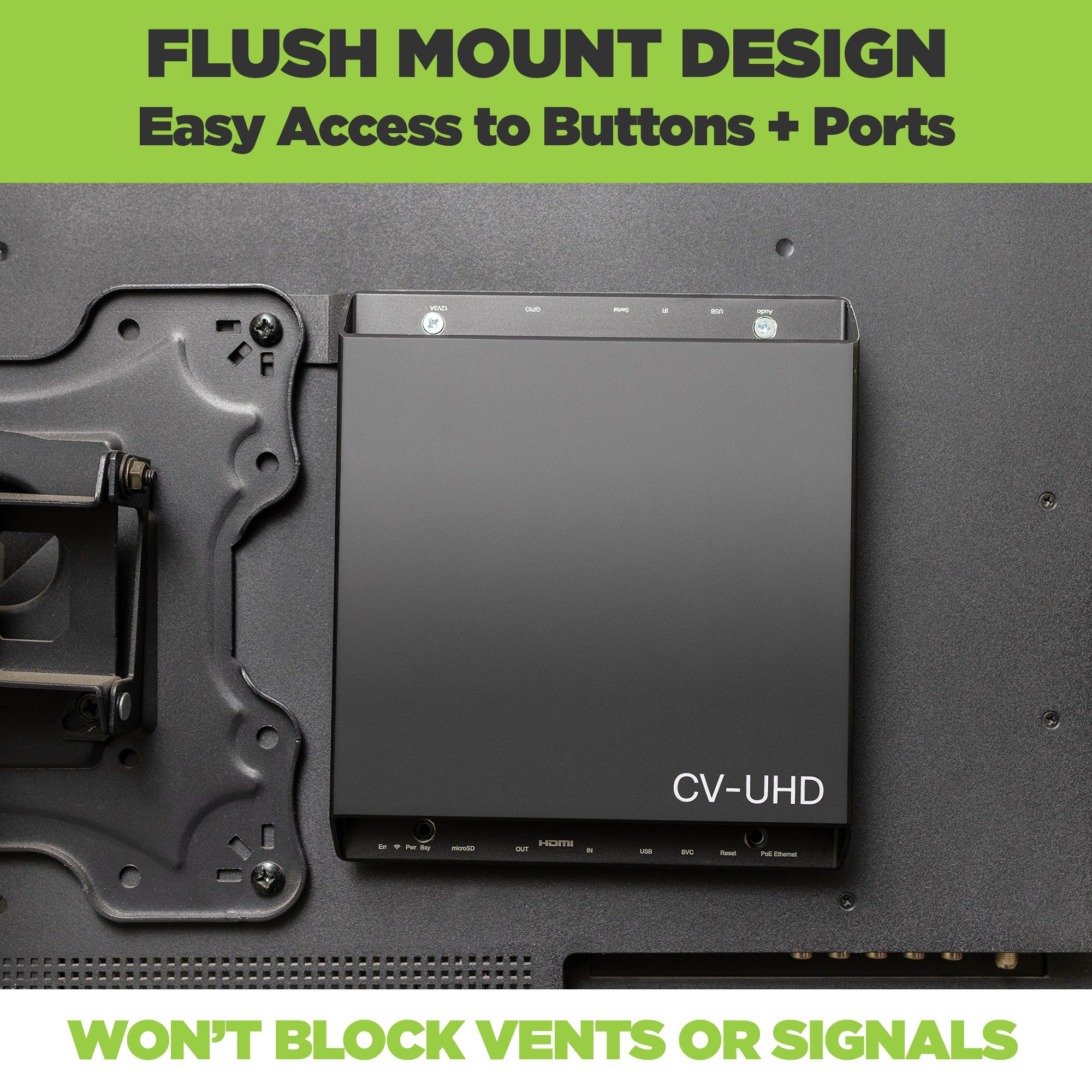 HIDEit CV | Adapter Bar for Cisco Vision UHD Media Player