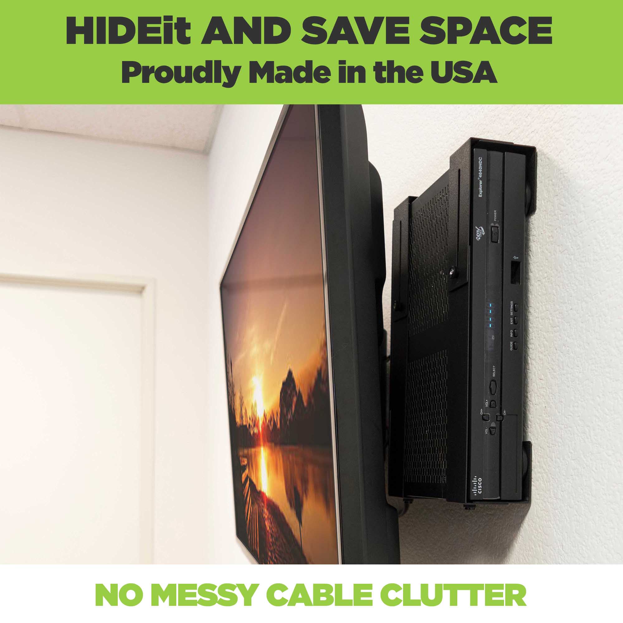 HIDEit Uni-L | Adjustable Large Device Wall Mount - BACKORDERED UNTIL 02/16. ORDER WILL SHIP ONCE ALL ITEMS ARE IN STOCK