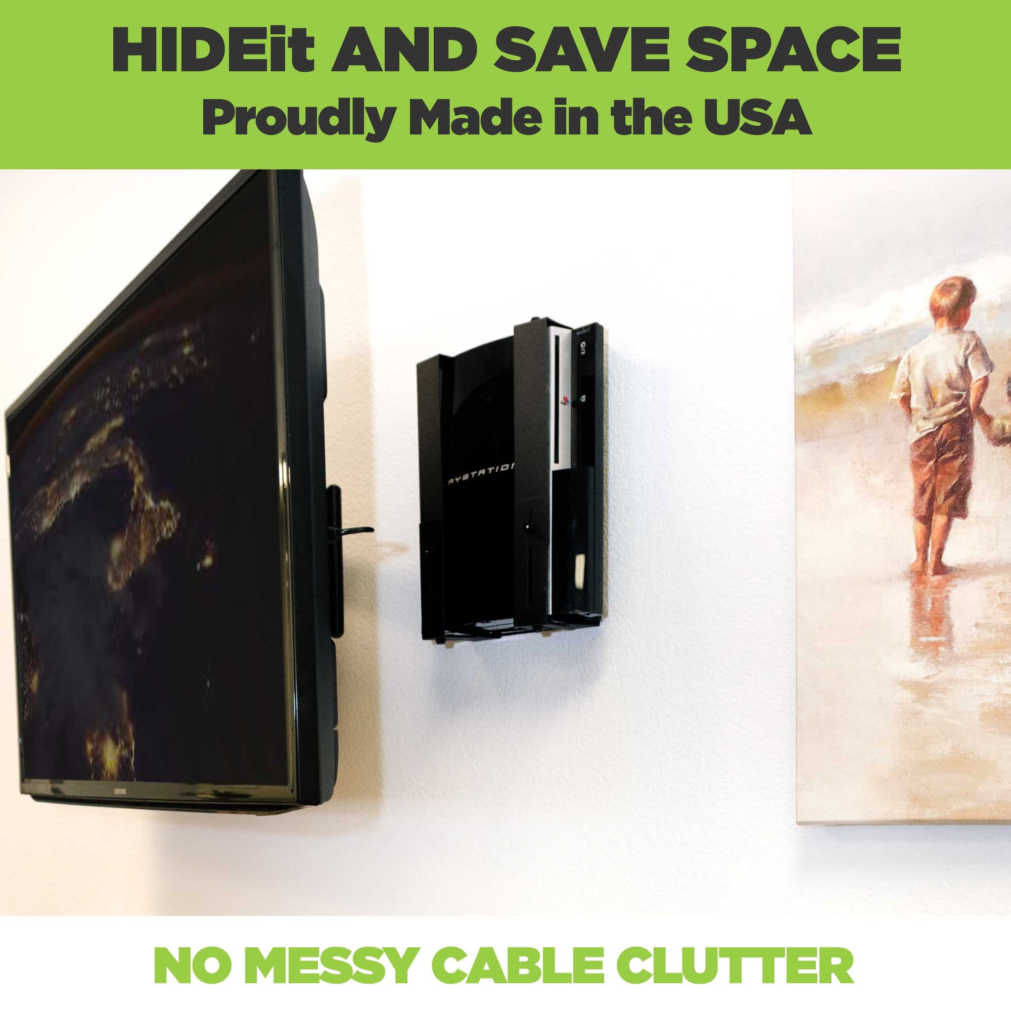 HIDEit Uni-MXW | Adjustable Classic PS3 Wall Mount