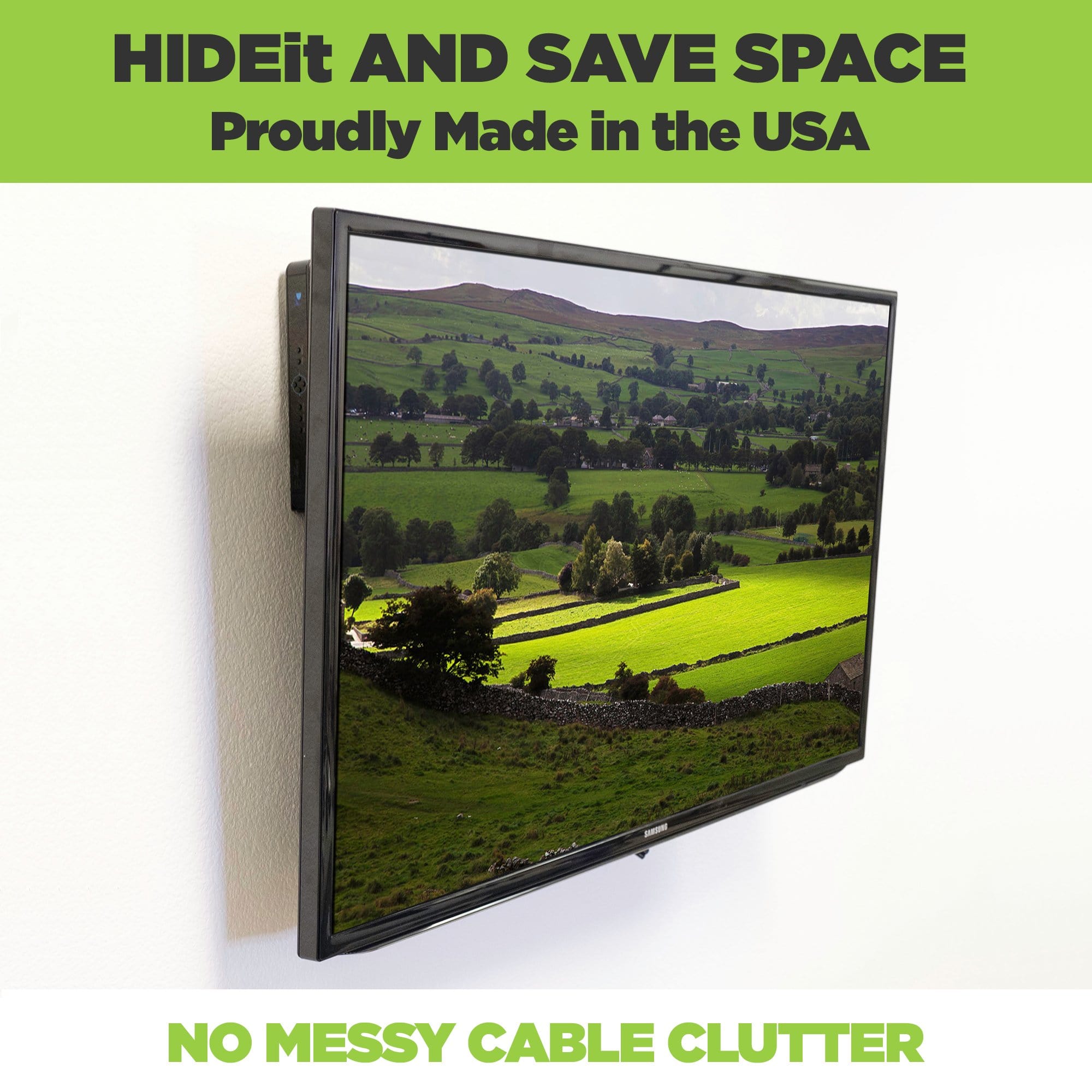 HIDEit Uni-SW | Adjustable Small + Wide Electronic + Cable Box Mount
