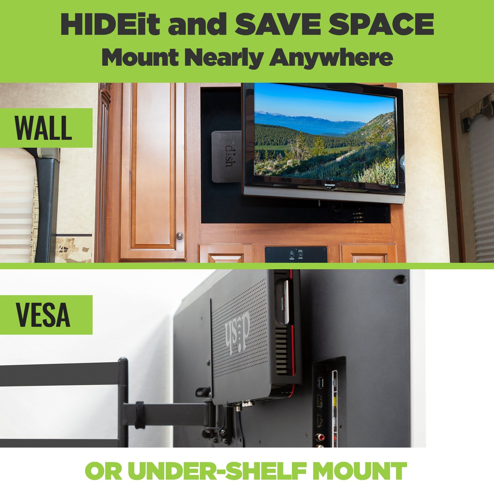 HIDEit Wally | DISH Wally Receiver Mount