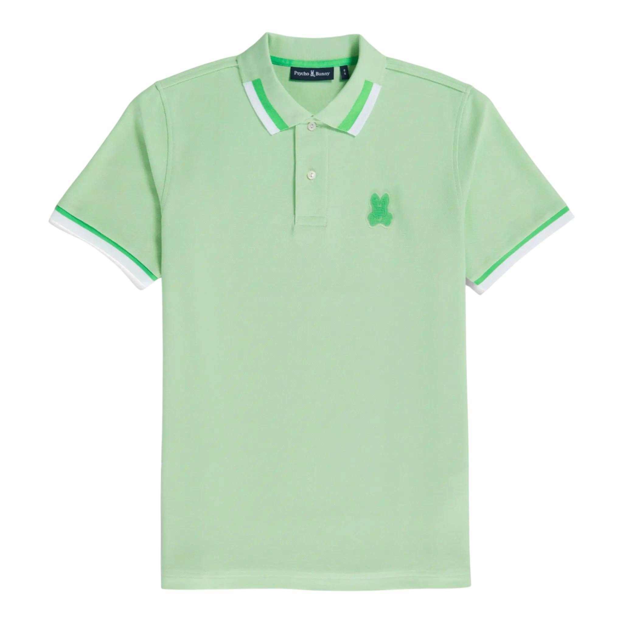 Psycho Bunny Pisani Pique Men Polo Shirt Icy Mint