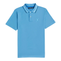 Psycho Bunny Athens Pique Men Polo Shirt Cool Blue