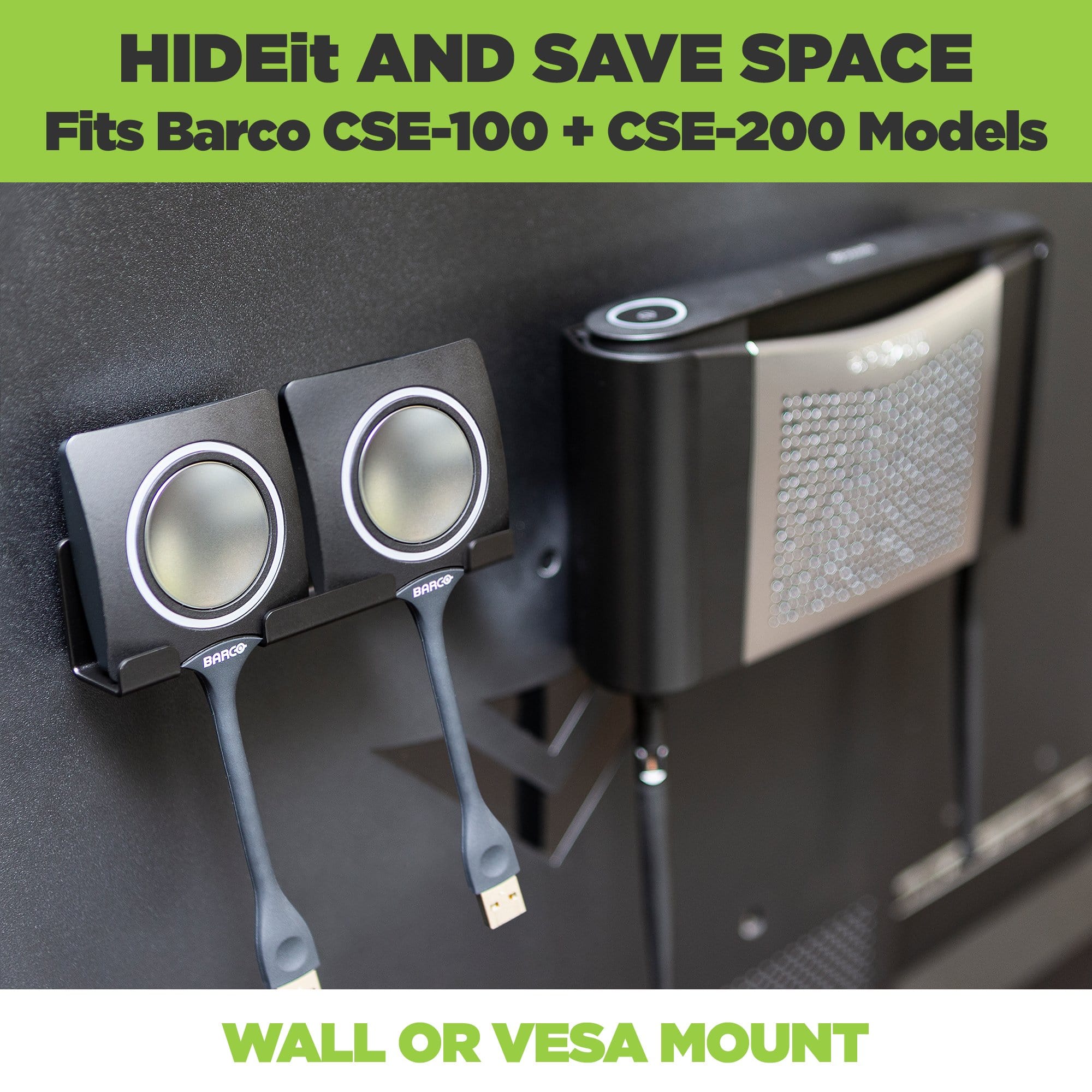 HIDEit CSE | Barco CS-100 CSE-200 Wall Mount