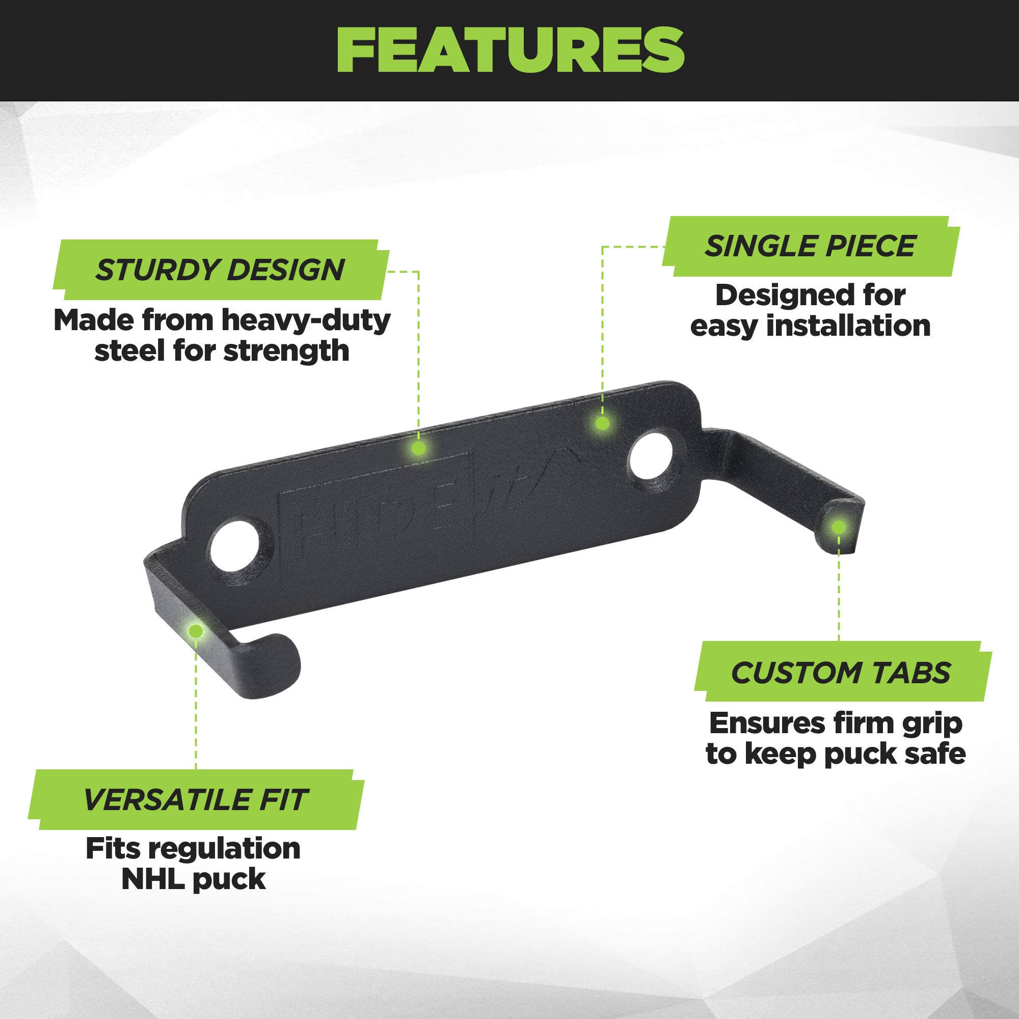 HIDEit Puck | Universal Hockey Puck Wall Mount 3-Pack
