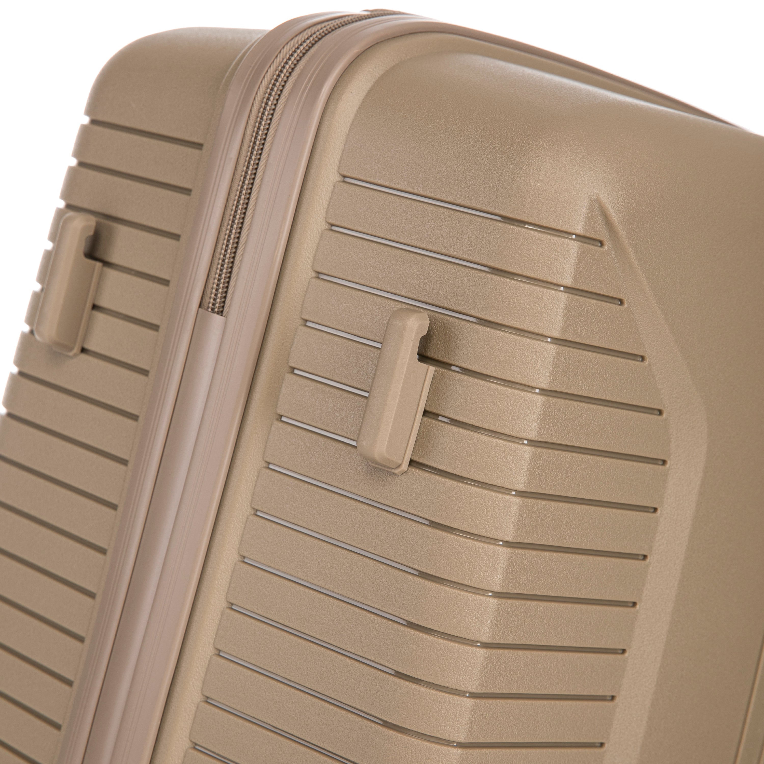 Gigatech 3-Piece PP Spinner Wheel Luggage Set (Champagne)