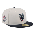 New Era 59Fifty MLB New York Mets Independence Day 2024 Fitted Hat Gray/Navy