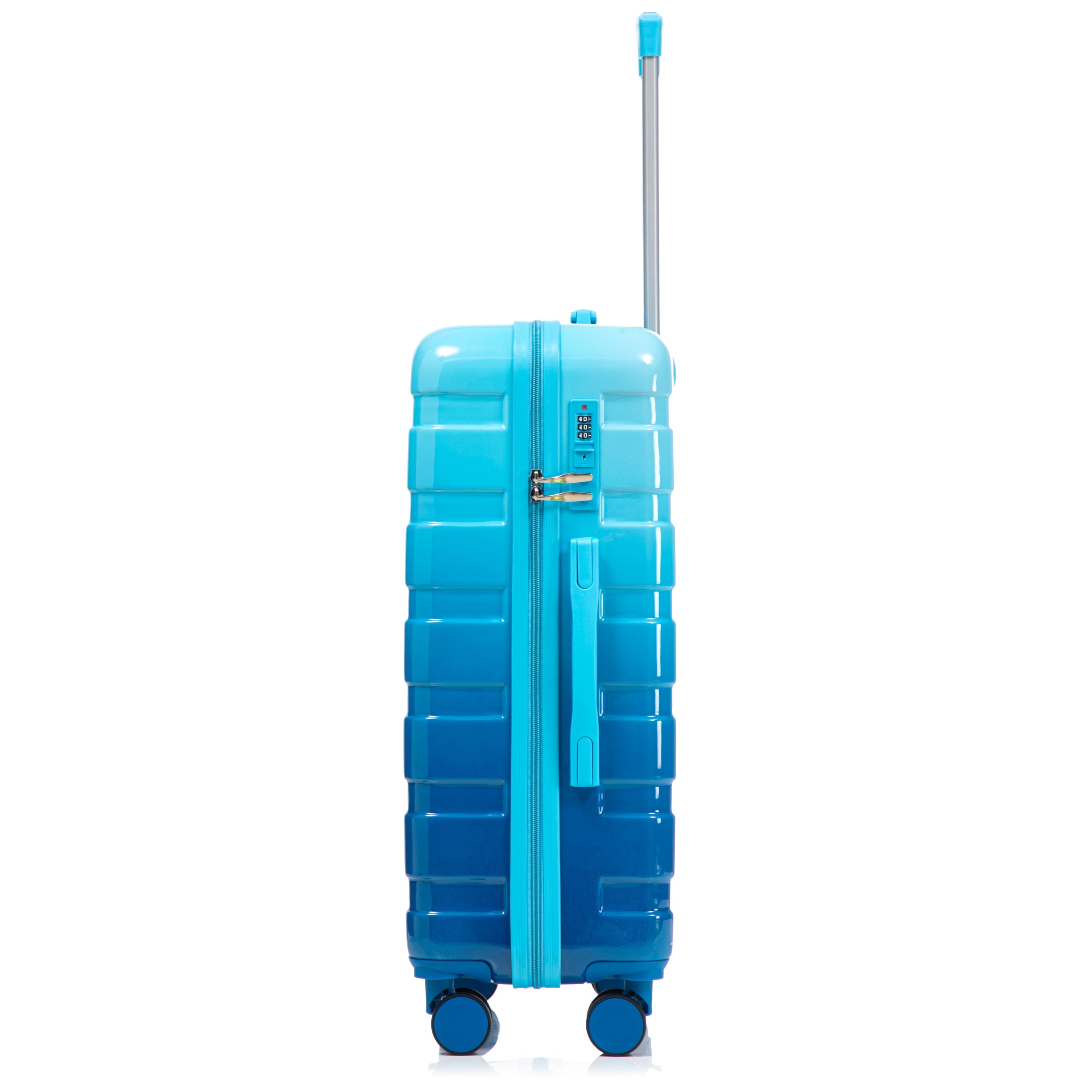 3-Piece PC Spinner Wheel Luggage Set with Gradient Color