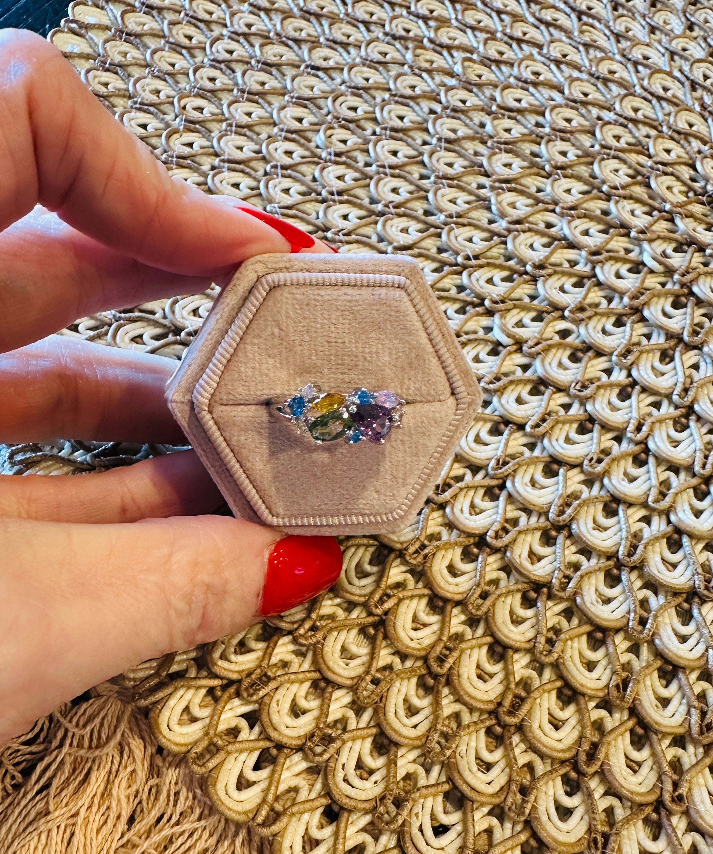 Evangeline Multicolor Stone Ring