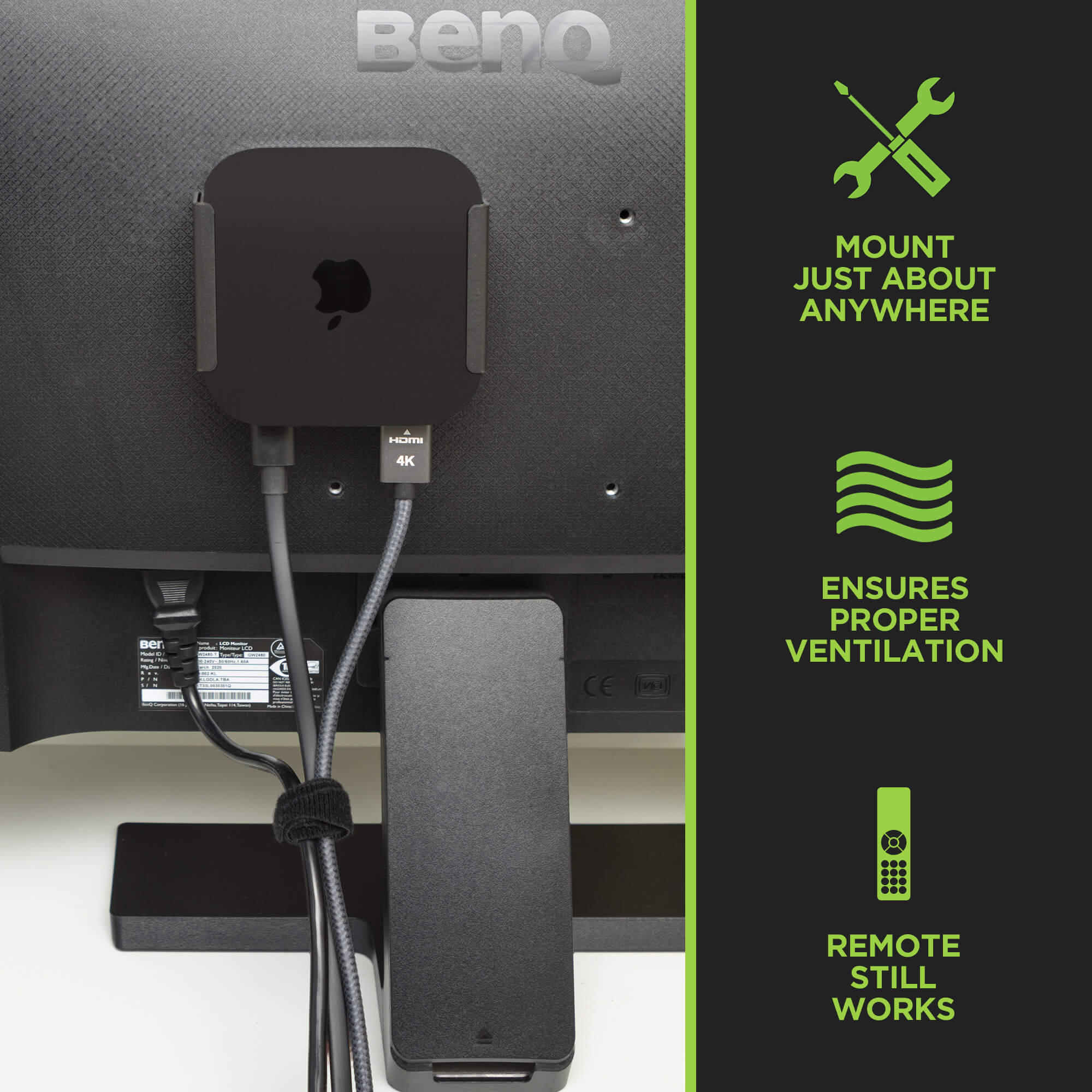 HIDEit ATV4K 3G | New (2022) Apple TV 4K 3rd Generation Wall Mount