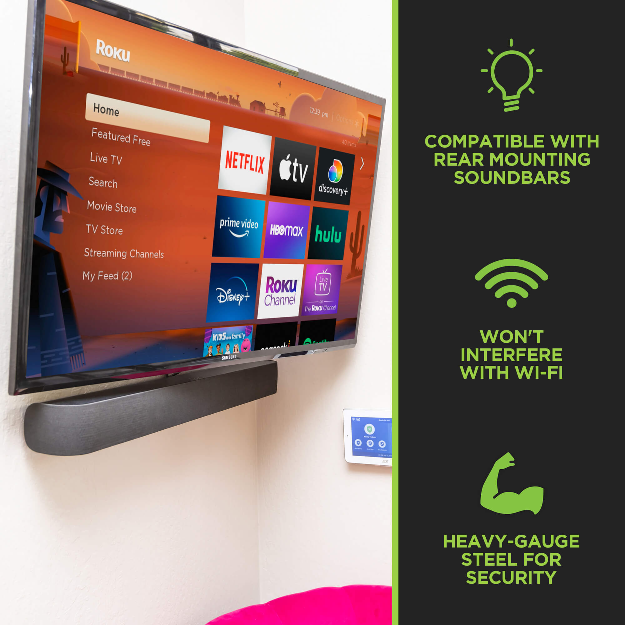 HIDEit Uni-SBR | Universal Soundbar Wall Mount