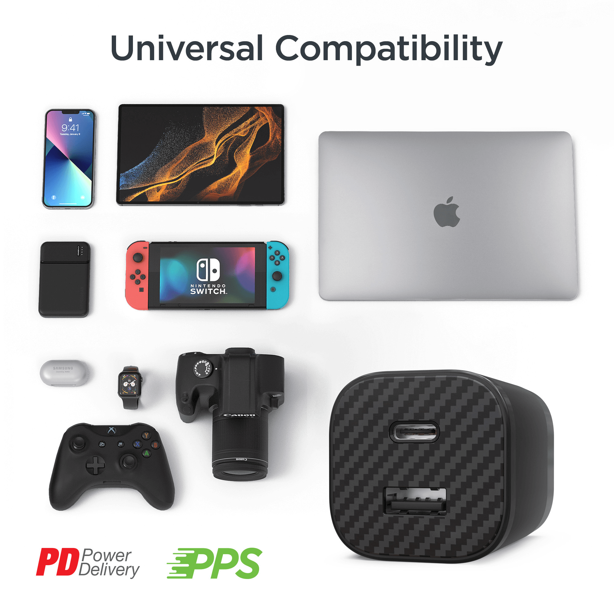 HyperGear TECHcessories 30W USB-C PD Charging Kit with Travel Pouch