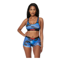 PSD Icy Camo Women Sports Bra Blue Camo