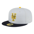 New Era 59Fifty MLB New York Mets 60th Anniversary Fitted Hat Dolphin Grey/Navy