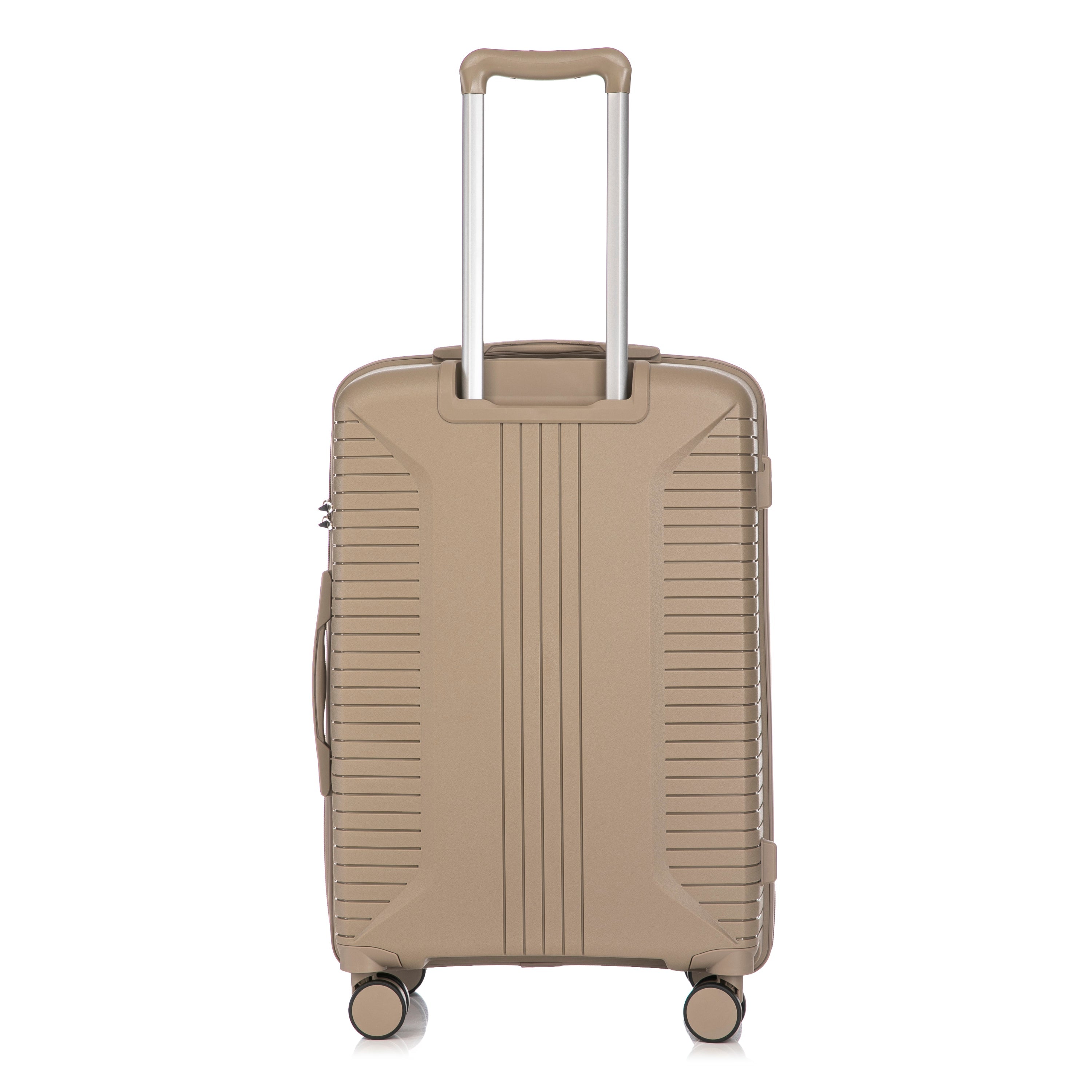 Gigatech 3-Piece PP Spinner Wheel Luggage Set (Champagne)