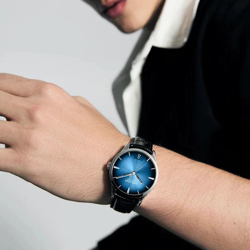 Men's Automatic Watch with 80-Hour Power Reserve - Blue Dial