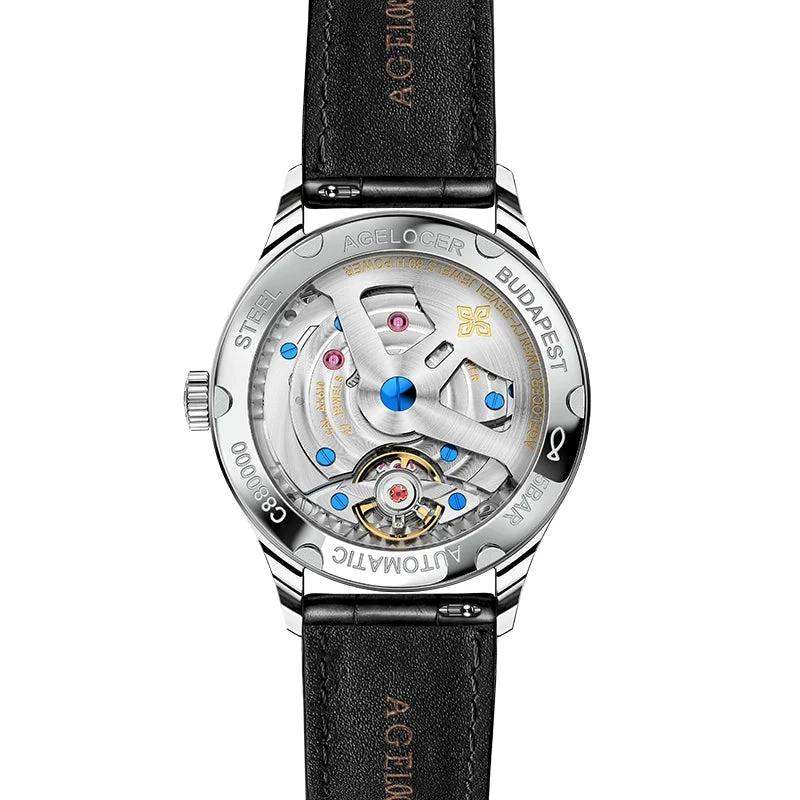Men's Automatic Watch with 80-Hour Power Reserve - Blue Dial