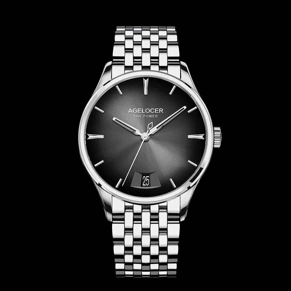 Men's Automatic Watch with 80-Hour Power Reserve - Blue Dial