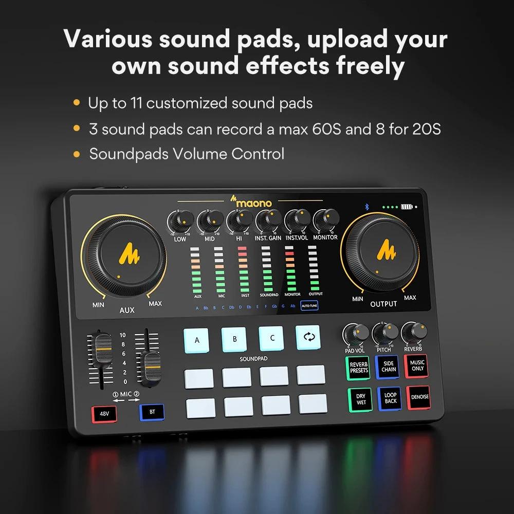 All-in-One Audio Interface and Podcast Studio - Portable Recording System