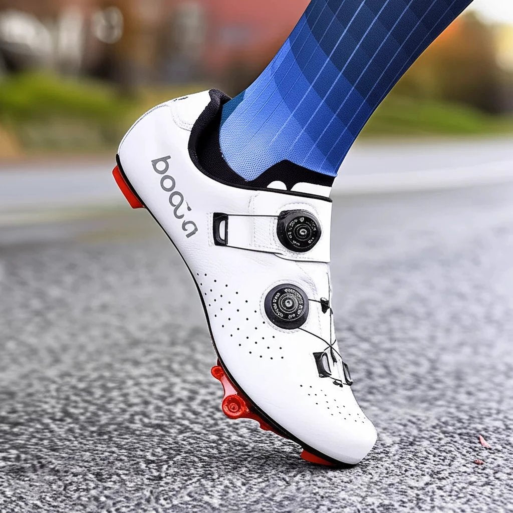 Ultimate Shock-Absorbing Leather Cycling Shoes