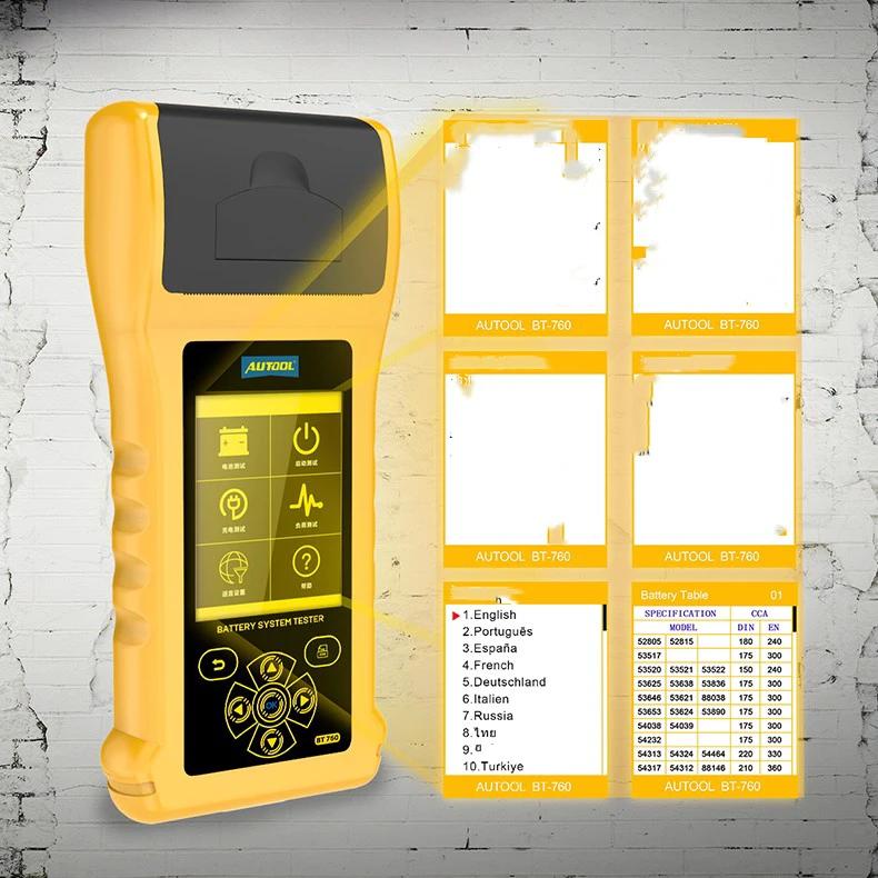 Autool BT760 High-Accuracy Vehicle Battery Tester 12V/24V