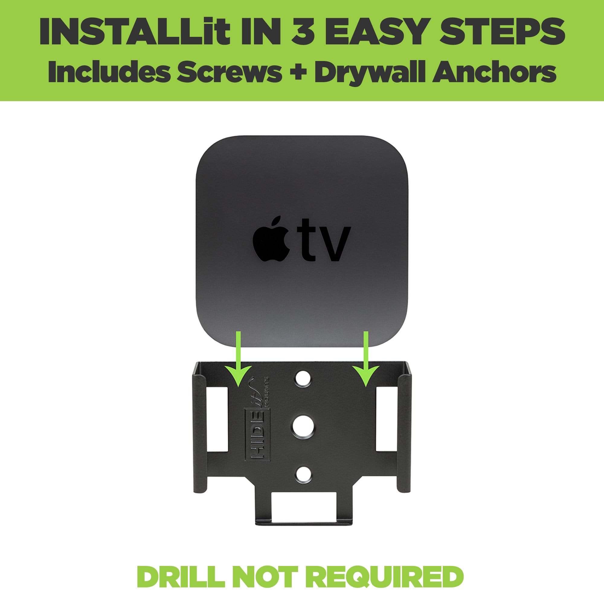 HIDEit ATV4K | 1st + 2nd Gen Apple TV 4K Wall Mount
