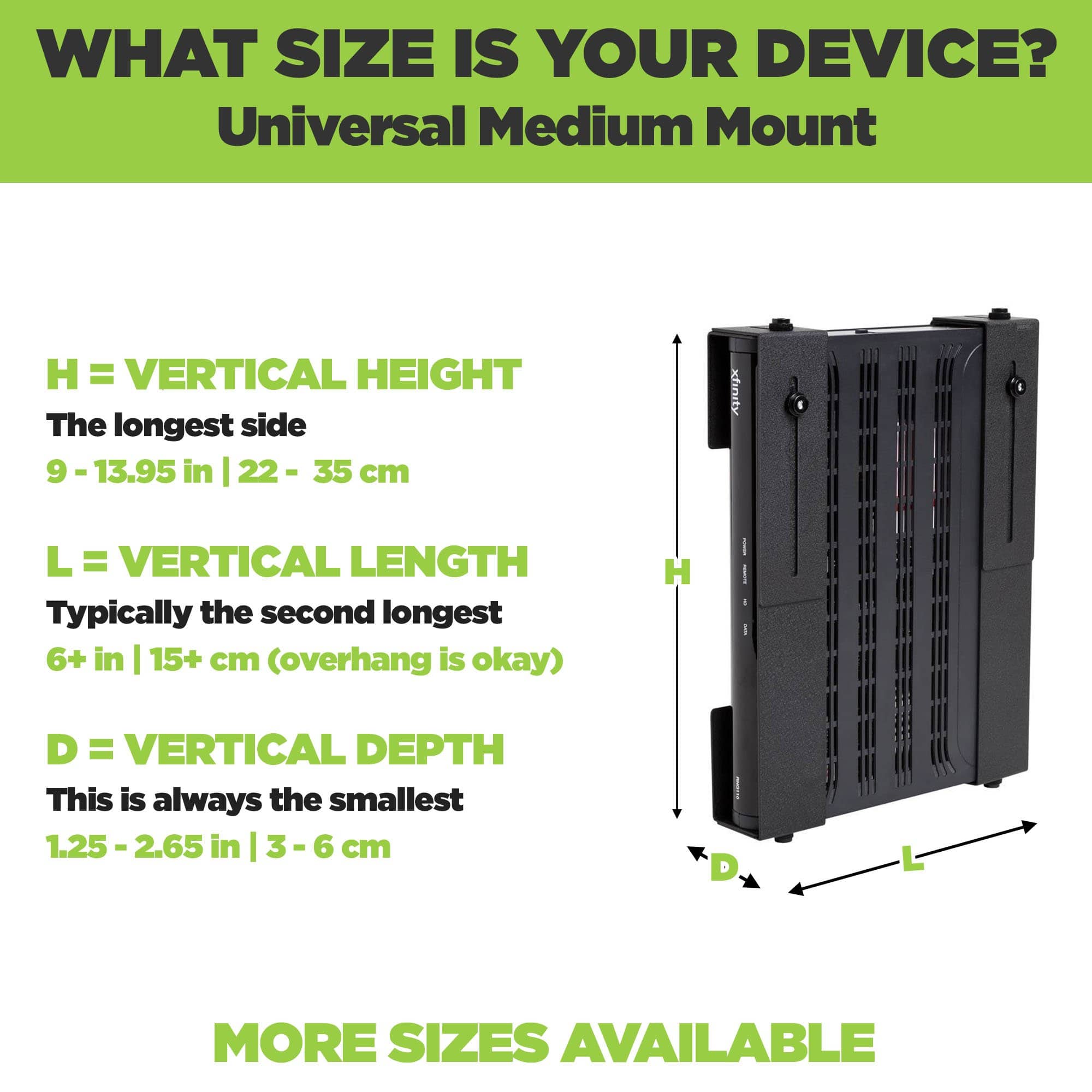 HIDEit Uni-M | Adjustable PS3 & PS4 Wall Mount