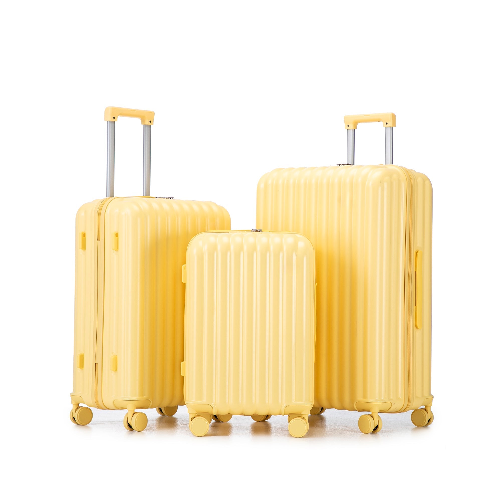 20'/24'/28' ABS Spinner Wheel Luggage Set with USB Port & Cup Holder