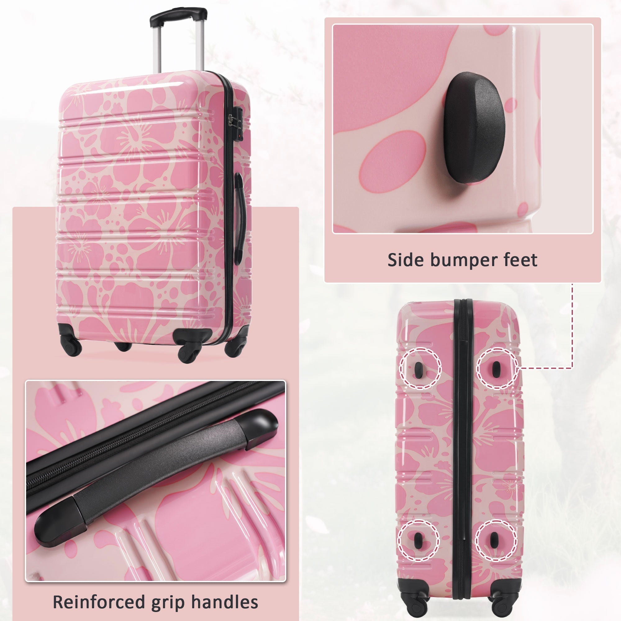 Hardshell Luggage Sets 3 Pcs Spinner Suitcase with TSA Lock