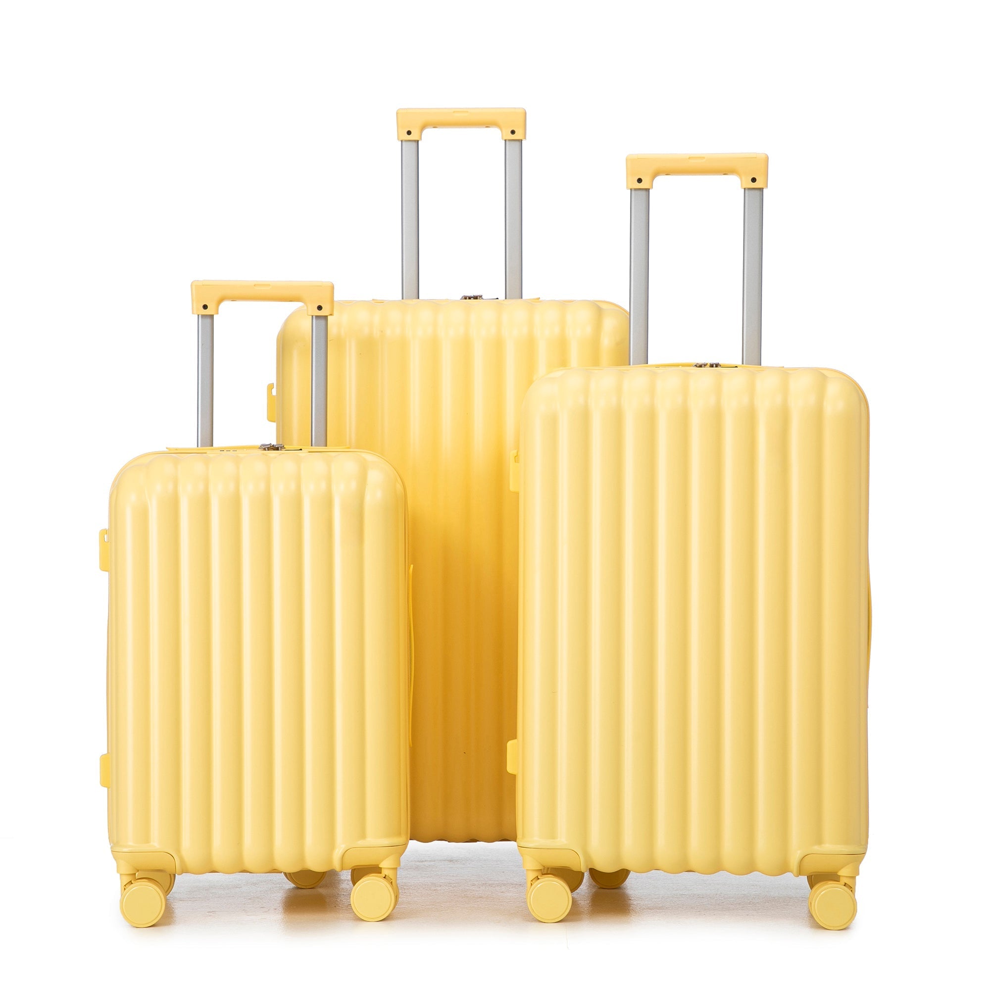 20'/24'/28' ABS Spinner Wheel Luggage Set with USB Port & Cup Holder