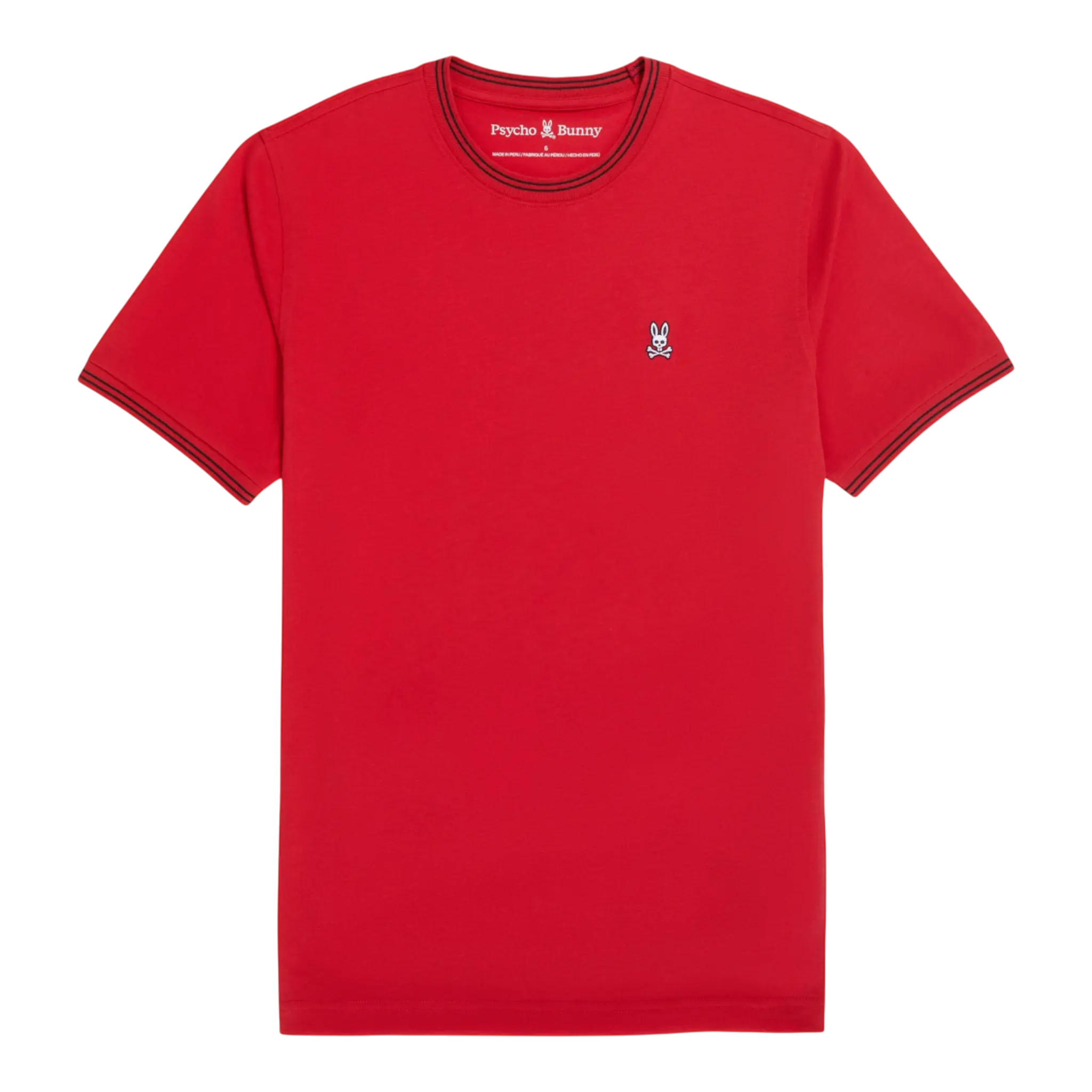Psycho Bunny Logan Men T‑Shirt Ruby Red