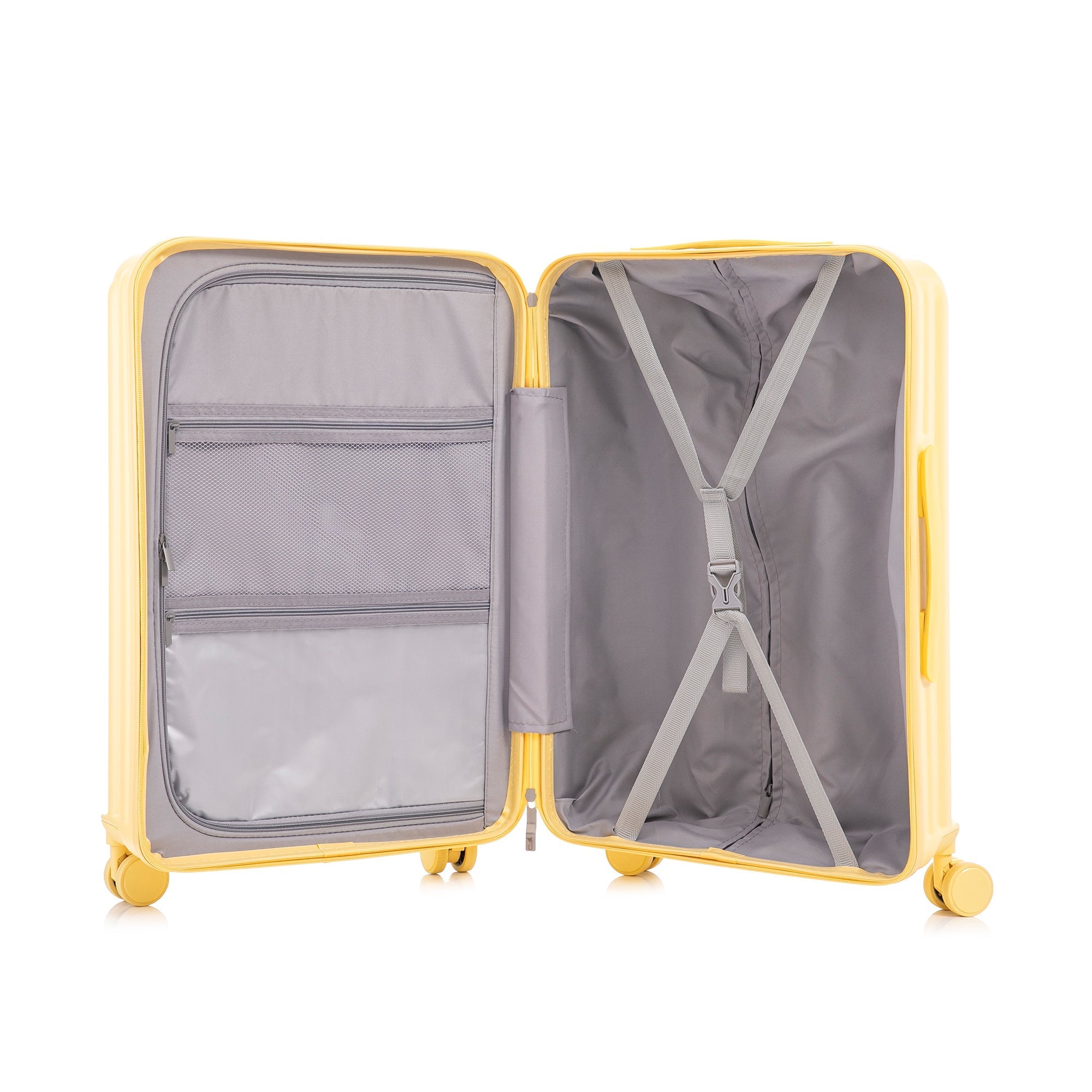 20'/24'/28' ABS Spinner Wheel Luggage Set with USB Port & Cup Holder
