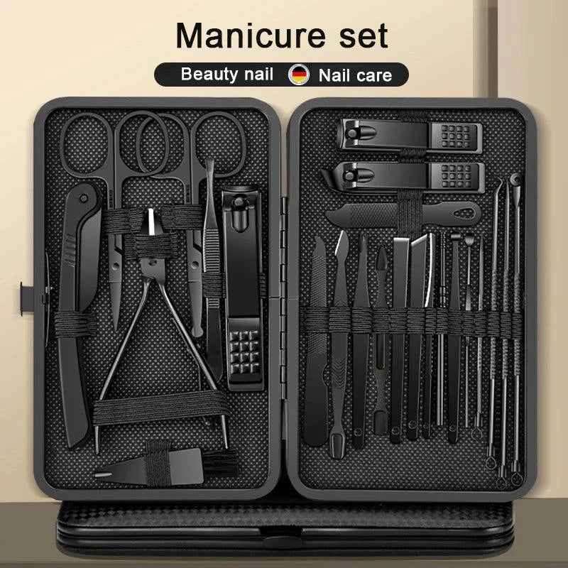 GlamourGlow Nail Clipper Set - Premium Stainless Steel Manicure & Pedicure Tools for Flawless Beauty