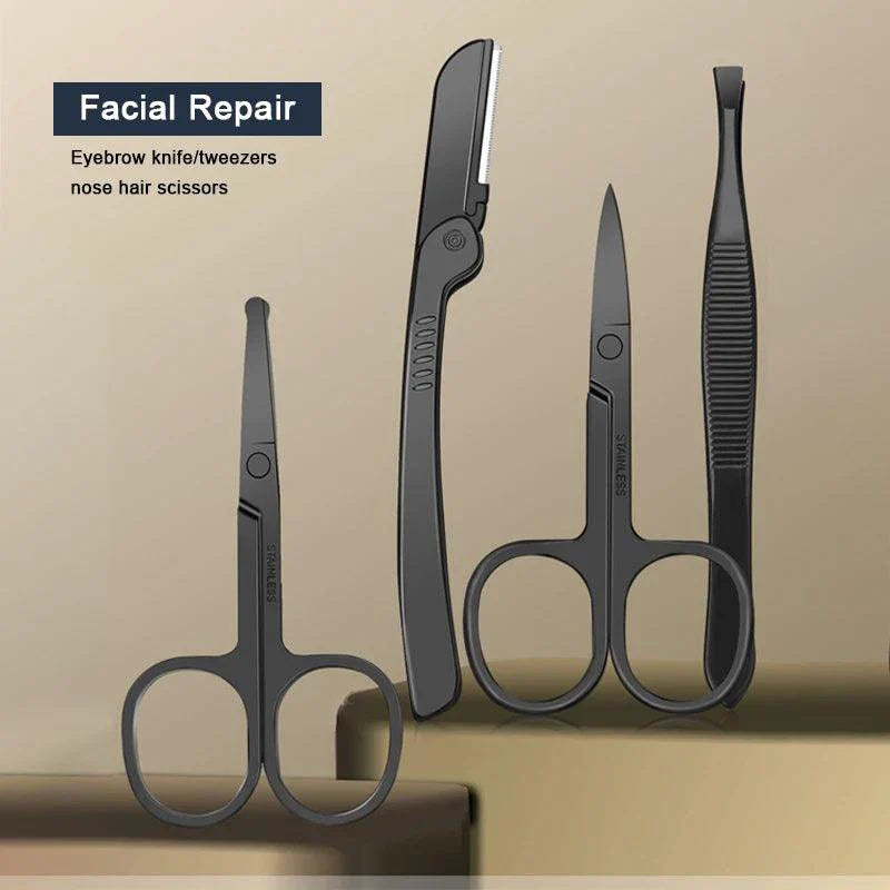 GlamourGlow Nail Clipper Set - Premium Stainless Steel Manicure & Pedicure Tools for Flawless Beauty