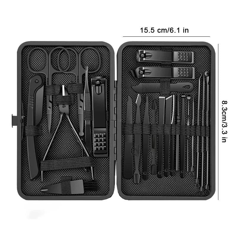 GlamourGlow Nail Clipper Set - Premium Stainless Steel Manicure & Pedicure Tools for Flawless Beauty