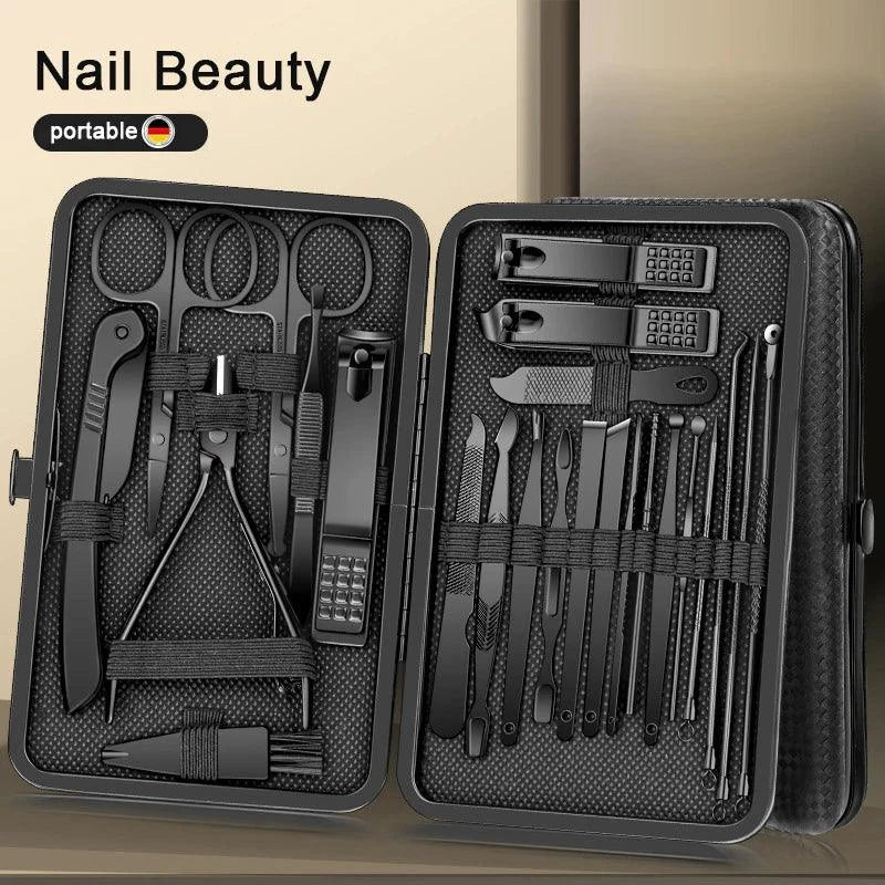 GlamourGlow Nail Clipper Set - Premium Stainless Steel Manicure & Pedicure Tools for Flawless Beauty